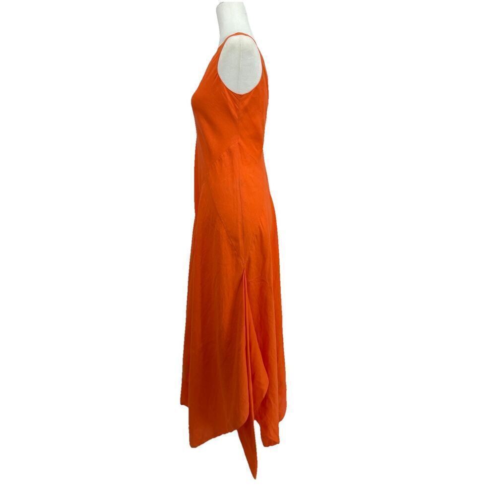 Ralph Lauren Purple Label Linen Asymmetrical Dress Handkerchief Gown Sundress S - Picture 5 of 16